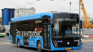 поездка на электробусе КАМАЗ-6282 №430413 Маршрут №167