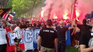 cortège ultras paris au stade de France