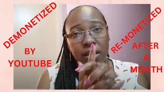 How I Was Demonetized by YouTube, Then Re-Monetized After One Month // Community Guidelines Policy.