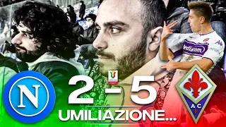 😔 UMILIAZIONE…NAPOLI 2-5 FIORENTINA | LIVE REACTION NAPOLETANI AL MARADONA HD