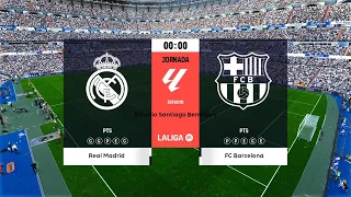 Real Madrid vs Barcelona | Estadio Santiago Bernabéu | 2023-24 La Liga | PES 2021