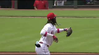 Elly De La Cruz FASTEST INFIELD THROW IN MLB HISTORY - 97.9 MPH