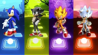 Sonic The Hedgehog 🆚 Super Sonic Exe 🆚 Hyper Sonic 🆚 Dark Sonic | Sonic Music Gameplay Tiles Hop