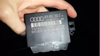 Audi A6 C6/4F Parktronic module location 4F0 919 283 C