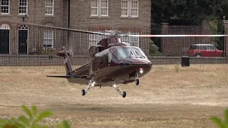 Royal helicopters land back to back at Kensington Palace