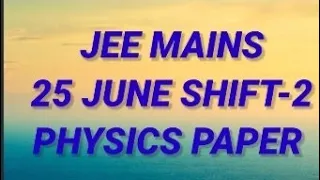 Jee mains 25 June 2022 shift-1 chemistry question paper ||#shorts #jeemains2022