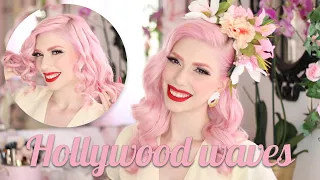 Hollywood waves tutorial - Using spiral curls as a base