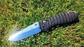 Benchmade Griptilian 551 и кастомные накладки от Andrew Nemesis G10+titan