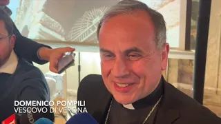 Il Papa a Verona. L'incontro del Vescovo Pompili con il sottosegretario Mazzi e il sindaco Tommasi