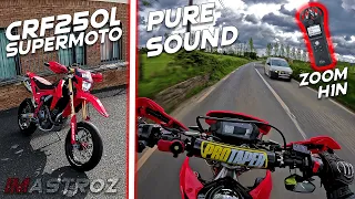 Honda CRF250L Supermoto | PURE SOUND | Zoom H1n x GoPro Hero 11 Black [4K]