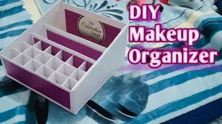 HOW TO MAKE DIY EASY AND USEFUL MAKEUP ORGANIZER MADE WITH CARDBOARD / Recycled crafts