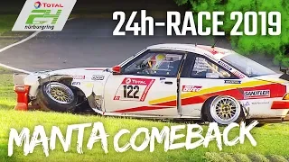 Opel Manta's EMOTIONAL Comeback after heavy Crash | 24h-Race Nürburgring