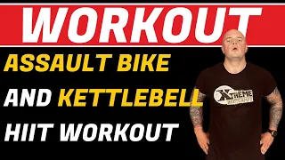 Assault Bike and Kettlebell HIIT Workout