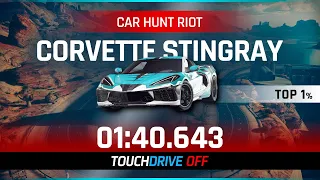 Asphalt 9 Car Hunt Riot - CHEVROLET CORVETTE STINGRAY - 01.40.643 - TOP 1% with Manual Drive