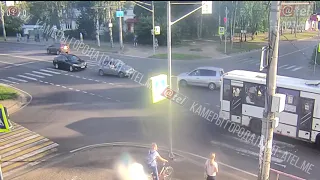 Рыбинск ДТП перекресток Бабушкина Серова 27 08 2018