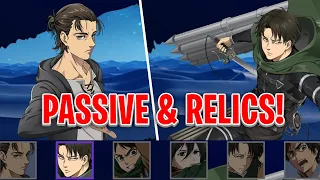 NEW EREN & LEVI PASSIVE & HOLY RELIC REVEALED