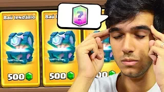 ABRI UM BAÚ LENDÁRIO E ACERTEI A CARTA QUE VINHA DENTRO!! - CLASH ROYALE