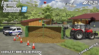 WORKER flipped trailer full of MANURE | Animals on Haut-Beyleron | Farming Simulator 22 | Episode 22