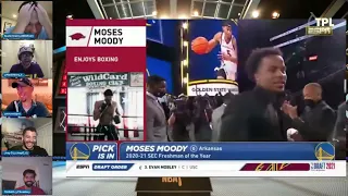 Kendrick Perkins can't say Moses Moody Reaction I ABSOLUTELY HILARIOUS!