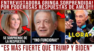 HACE MOMENTOS ENTREVISTA AMLO CON GRINGOS! LLORAN PROPAGANDISTA LEON KRAUZE JORGE RAMOS HOY!!!