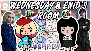 WEDNESDAY & ENID’S DORM ROOM! 💖🖤 TOCA LIFE WORLD 🌎