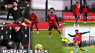 Crazy🔥 MoSalah Unbelievable moment at Liverpool AXA training Center😳 Szobozslai absence training