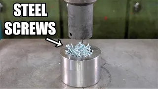 Can You Turn Steel Screws into Solid Steel with Hydraulic Press