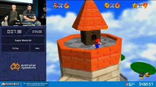 Super Mario 64 70 Star in 54:37 by Paracusia - ASM 2019