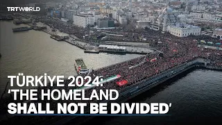 Massive rally in Istanbul, Türkiye, for martyred Turkish soldiers and Palestinian victims