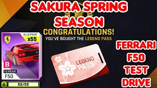 Asphalt 9 - SAKURA SPRING Season Legend Pass & FERRARI F50 Unlocked + Test Drive 🔥