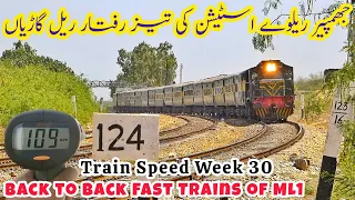 Thrilling Fast Train Actions at Remote Jhimpir Station on Pakistan's Main Line 1 | Speed Week 30
