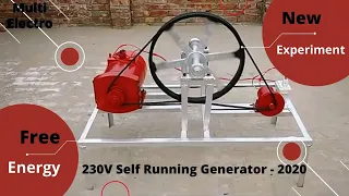 New Experiment Of Making Free Energy Generator 230V Self Running Generator - 2021