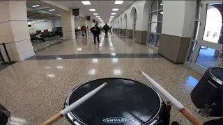 Independence HS Pep Rally Snare Cam 1/28