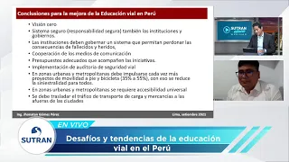 Entérate  sobre los desafíos y tendencias de la Educación vial en el Perú en nuestro #SutranWebinar.