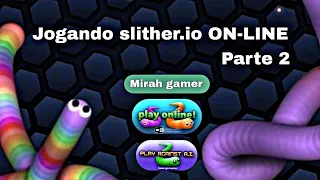 Jogando Slither.io ON-LINE (parte 2) 😱🐍🤔