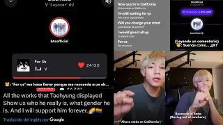 Taehyung le dedicó una canción a Jungkook y dio indirectas de cuál podría ser. [Teoría taekook]