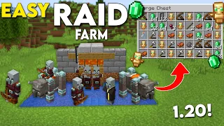 Easiest Raid Farm in Minecraft 1.20 Bedrock + Java!