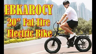 EBKAROCY 20" Fat Tire Electric Bike Under 1000 | Best 20" Fat Electric Bike | #ebike #electricbike