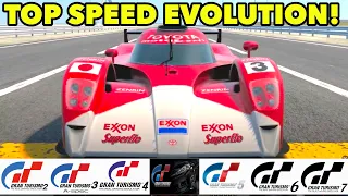 Toyota GT-One Top Speed Evolution // GT2 - GT7