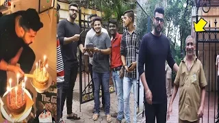 Arjun Kapoor's Birthday Celebrations With Rickshaw Driver & FANS Waiting Outside House In Mumbai