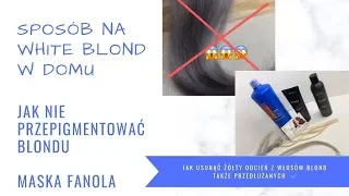 Jak pozbyć się żółtego blondu 💙 w domu i nie przepigmentować włosów (przedłużanych)
