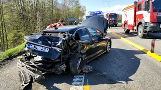 Didelė avarija prie Neveronių. 4 automobiliai. Eismas automagistralėje link Vilniaus uždarytas