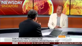 BBC World News - SGK's Steve McGinnes discusses Tokyo 2020 Olympic Logo Debacle