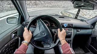 2001 Mercedes C Class W203 Coupe |0-100| POV Test Drive #1021 Joe Black