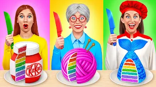 Já vs Babička Kuchařská Výzva | Vtipné Kuchyňské Vychytávky Multi DO Challenge