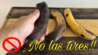 ⚠Esto es lo que hago con el Plátano MACHO viejo‼ ⛔NO LO TIRES⛔