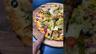 Pizza recipe in microwave oven | pizza recipe shorts | YouTube shorts | veg pizza | pizza base