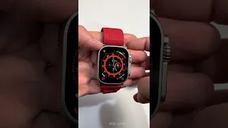 Apple Watch Ultra 2 Top 1 Copy 2023! Hello Watch 3 Plus with Red Alpine Loop #shorts #viral #video