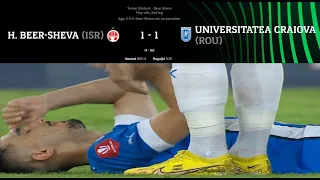 HAPOEL BEER SHEVA - UNIVERSITATEA CRAIOVA (1-1) (PEN 4-3) EXTENDED HIGHLIGHTS 25-08-2022