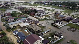 De fortes inondations frappent la région de Krasnodar en Russie